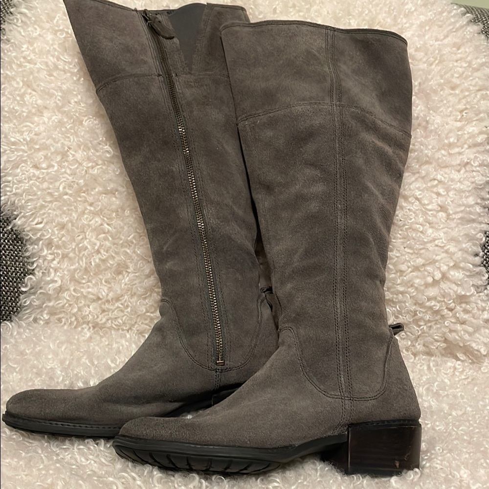 Timberland Sutherlin Gray Suede Women’s Knee-High Boots